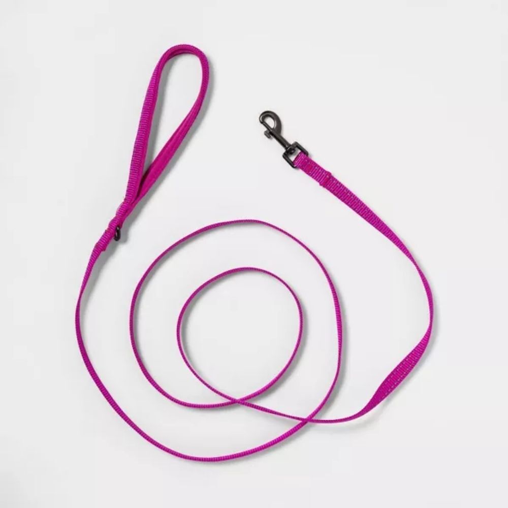 Boots & Barkley Pink NWT Reflective Comfort Dog Leash & Control Handle 6ft XS/S